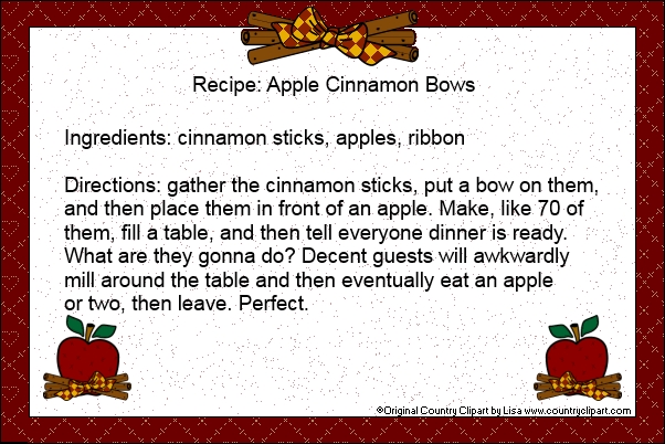 Apple Cinnamon Bows